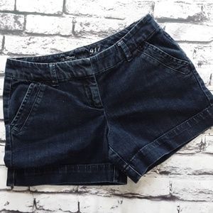The Limited Denim 1917 Dark Wash Denim Sho…
